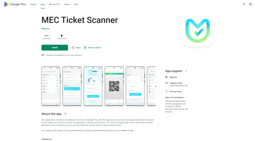 MEC Ticket Scanner App: The Ultimate Android Event Ticket Scanner 2