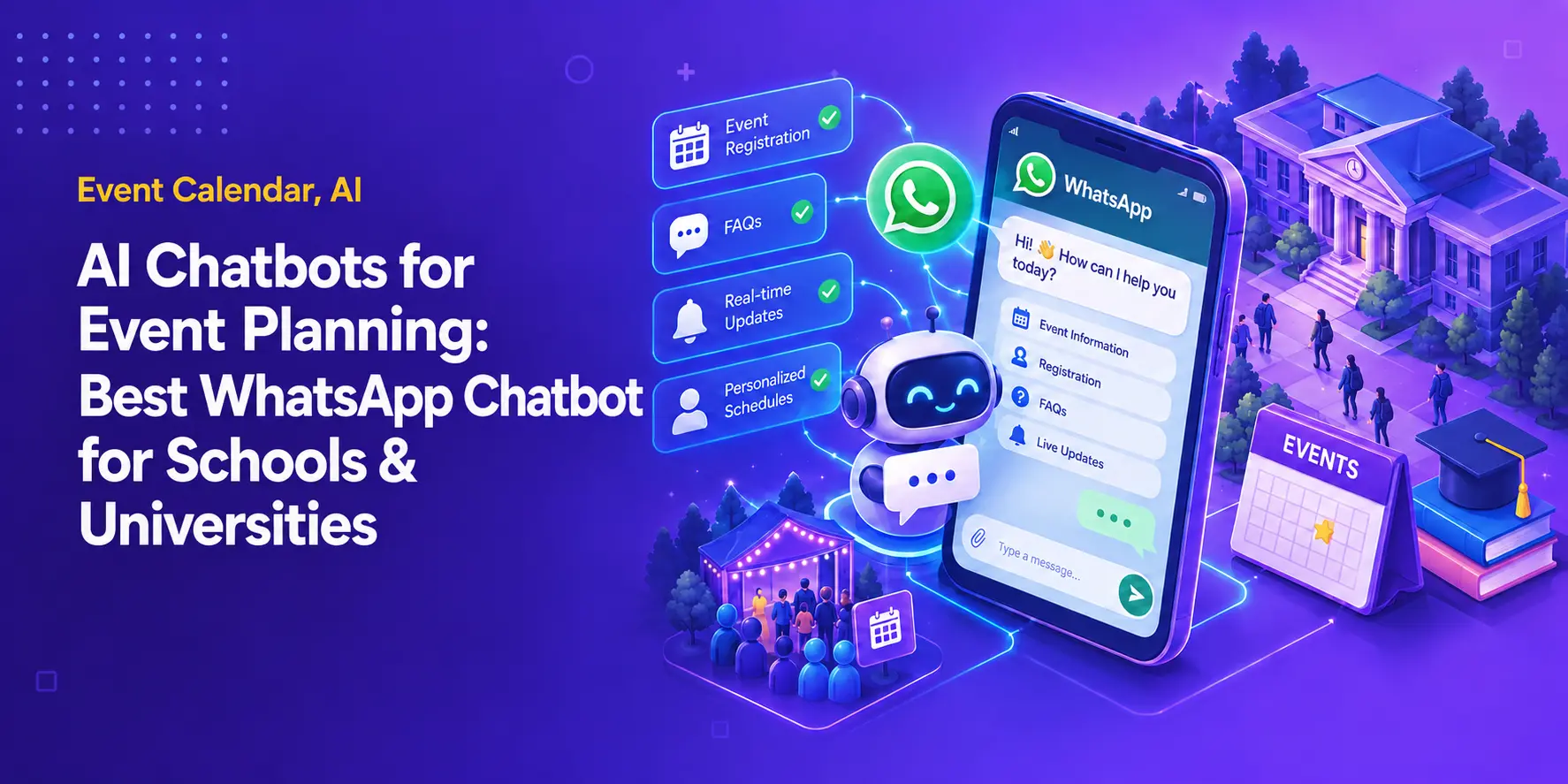 AI Chatbots for Event Planning: Finding the Best WhatsApp Chatbot for Schools and University Events (2026)
