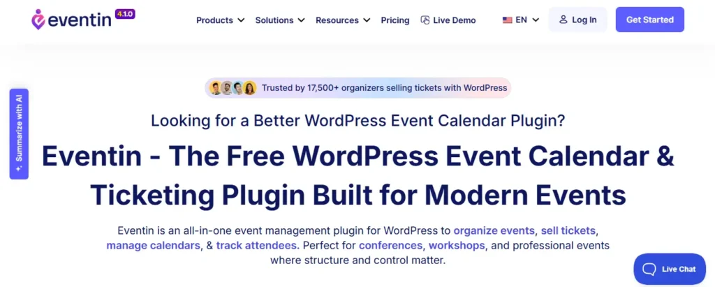 Плагин Eventin для WordPress