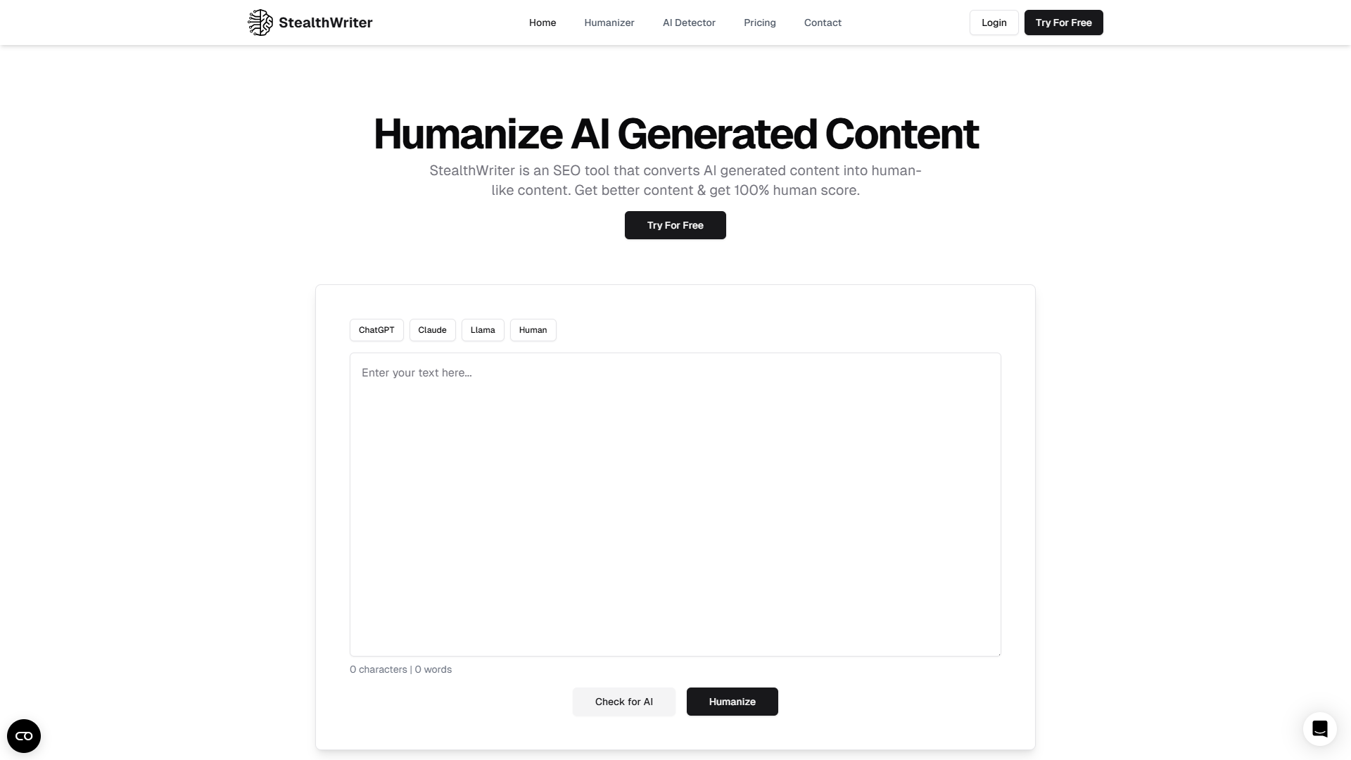 StealthWriter.ai&nbsp;: humaniser le contenu IA
