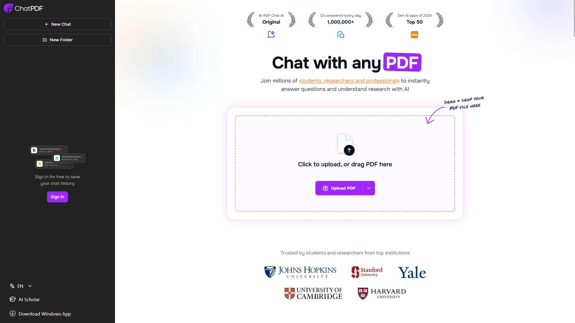 ChatPDF&nbsp;: Simplifiez la gestion des documents