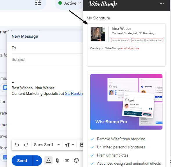 Email signature