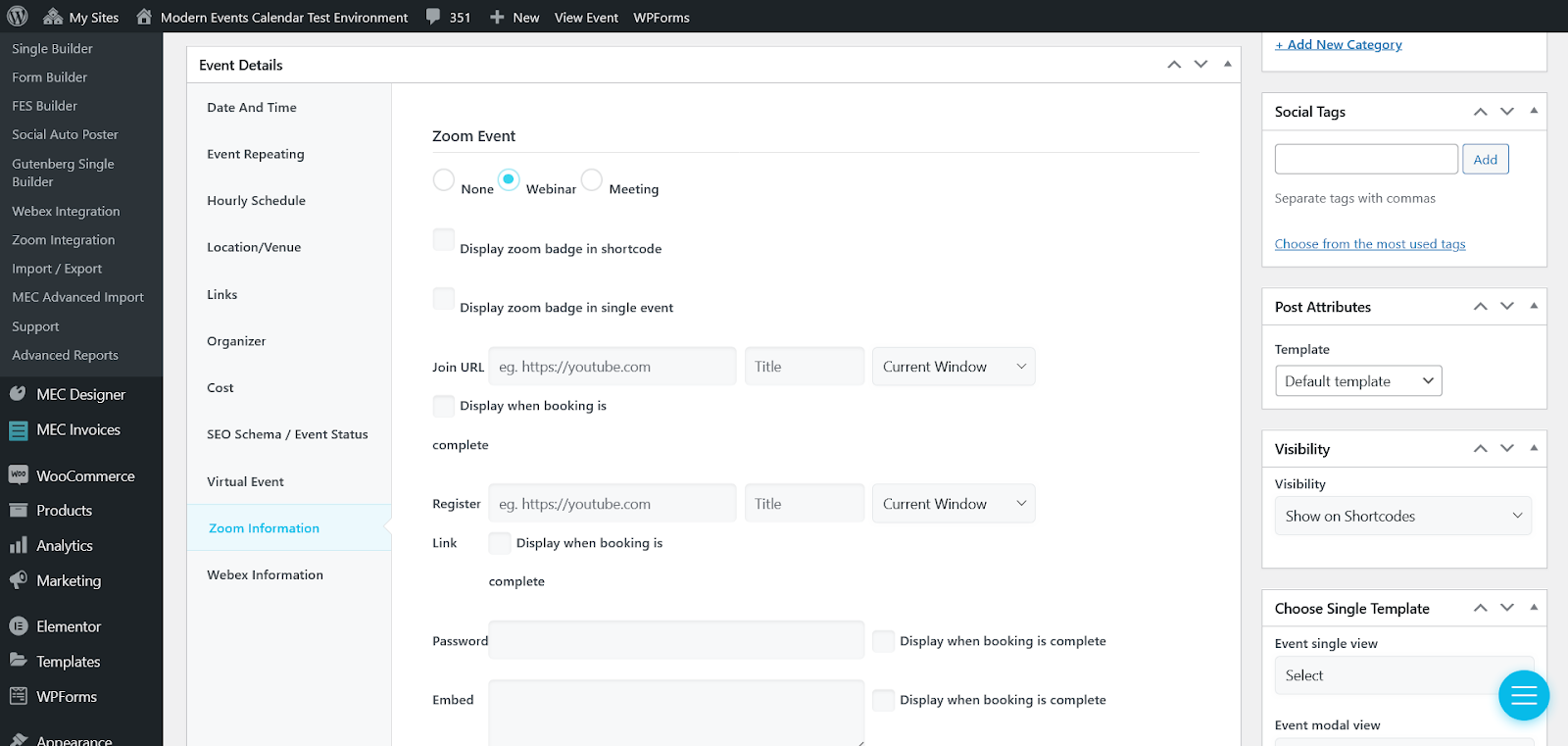 Generate a Zoom Meeting on WordPress
