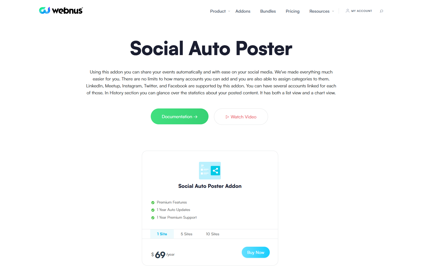 Social Auto Poster Addon