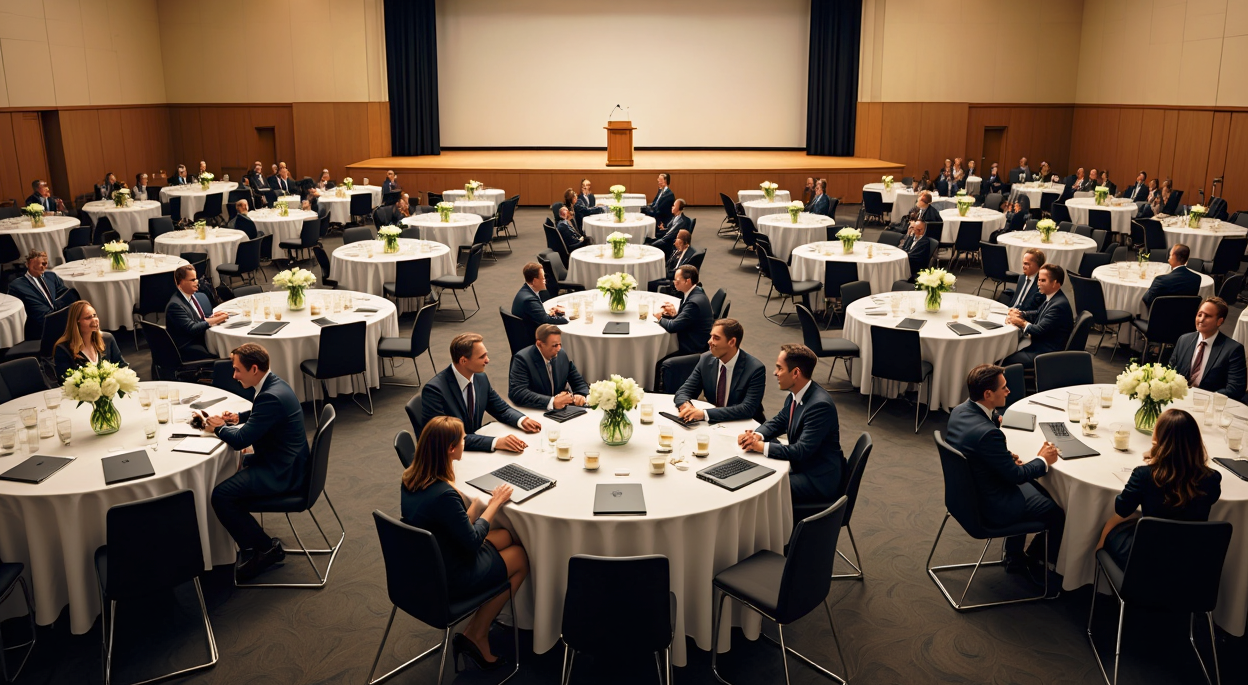 Round Tables / Banquet Style Event Seating Arrangement