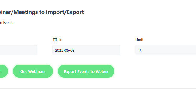 Webex Integration  5