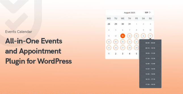 All-in-One Events and Appointment Plugin for WordPress