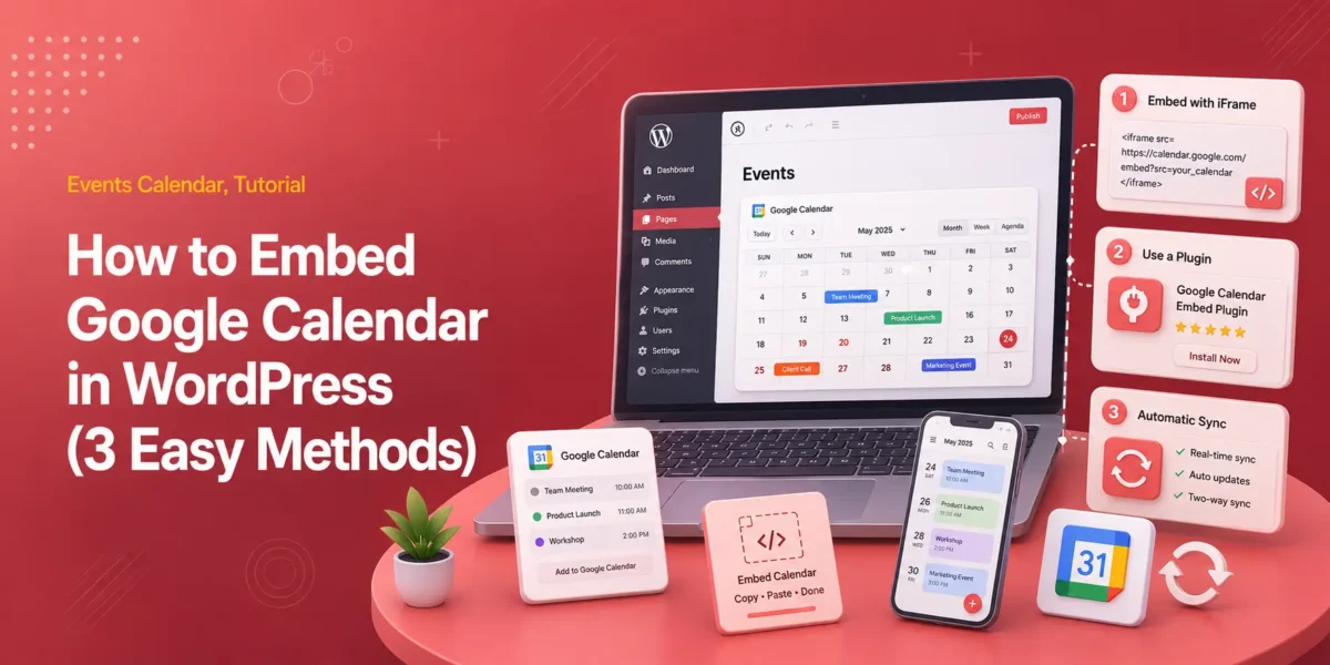 Embed Google Calendar in WordPress