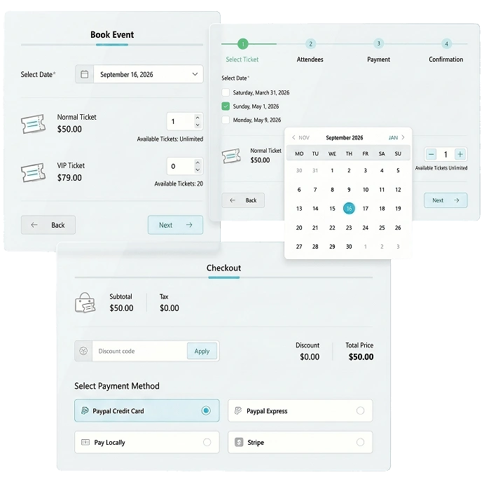MEC Booking Module