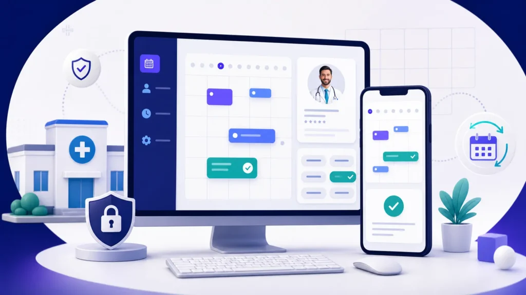 Online booking works best when the patient-facing calendar and the clinic's official schedule stay aligned.
medical appointment booking system
