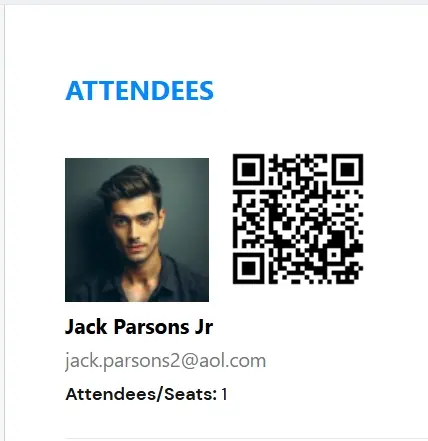 QR Code Event Check-In: Downloadable Tickets and Badges in WordPress 5 Printed MEC event ticket used as a QR code entry badge