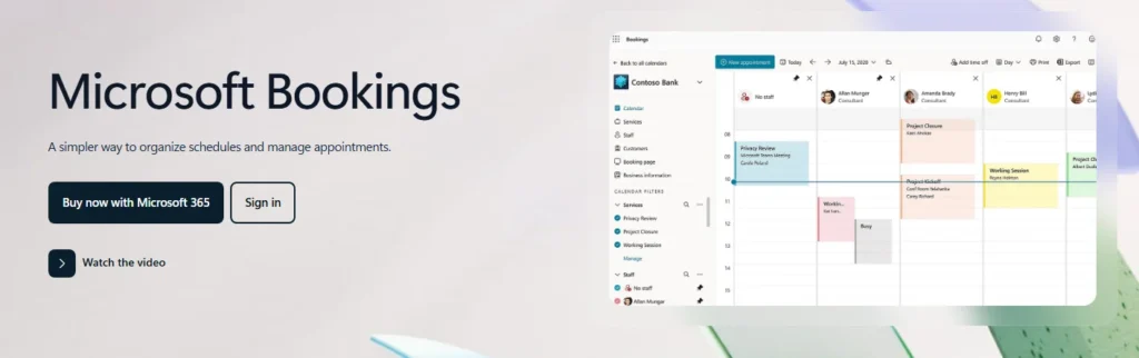 Microsoft Bookings appointment scheduling in Microsoft 365
