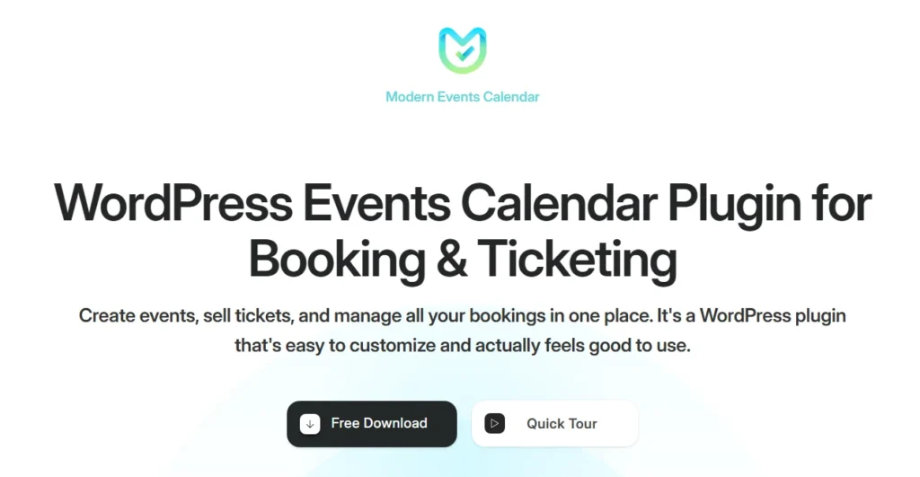 Modern Events Calendar plugin for event booking and ticketing