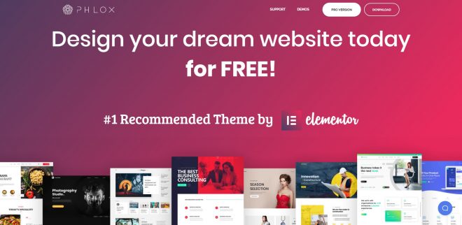 Phlox Theme | Best Elementor themes