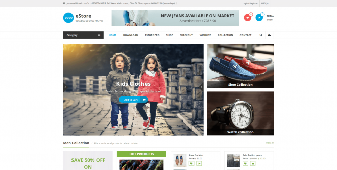 woocommerce themes wordpress free