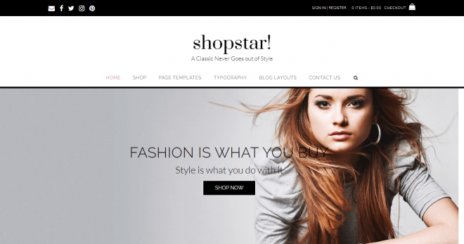 Shopstar | Best Free WooCommerce WordPress Themes