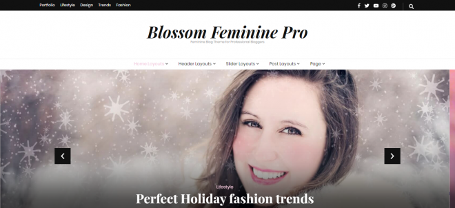 Blossom Feminine Pro | Best WordPress Personal Blog Themes