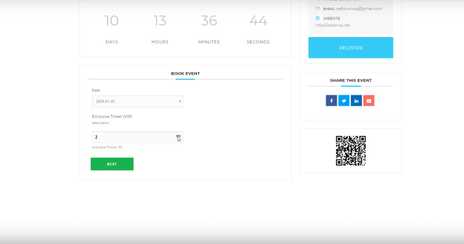 First Step | Book Event | Sell Events with Ticket & Invoice Addon First Step | Book Event | Sell Events with Ticket & Invoice Addon